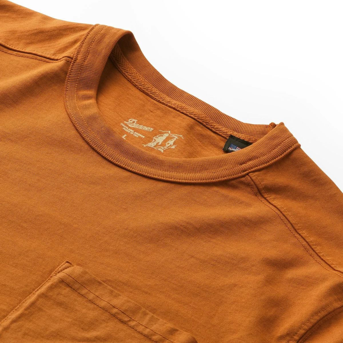 Heavyweight Slub Cotton Pocket T-Shirt - Ginger
