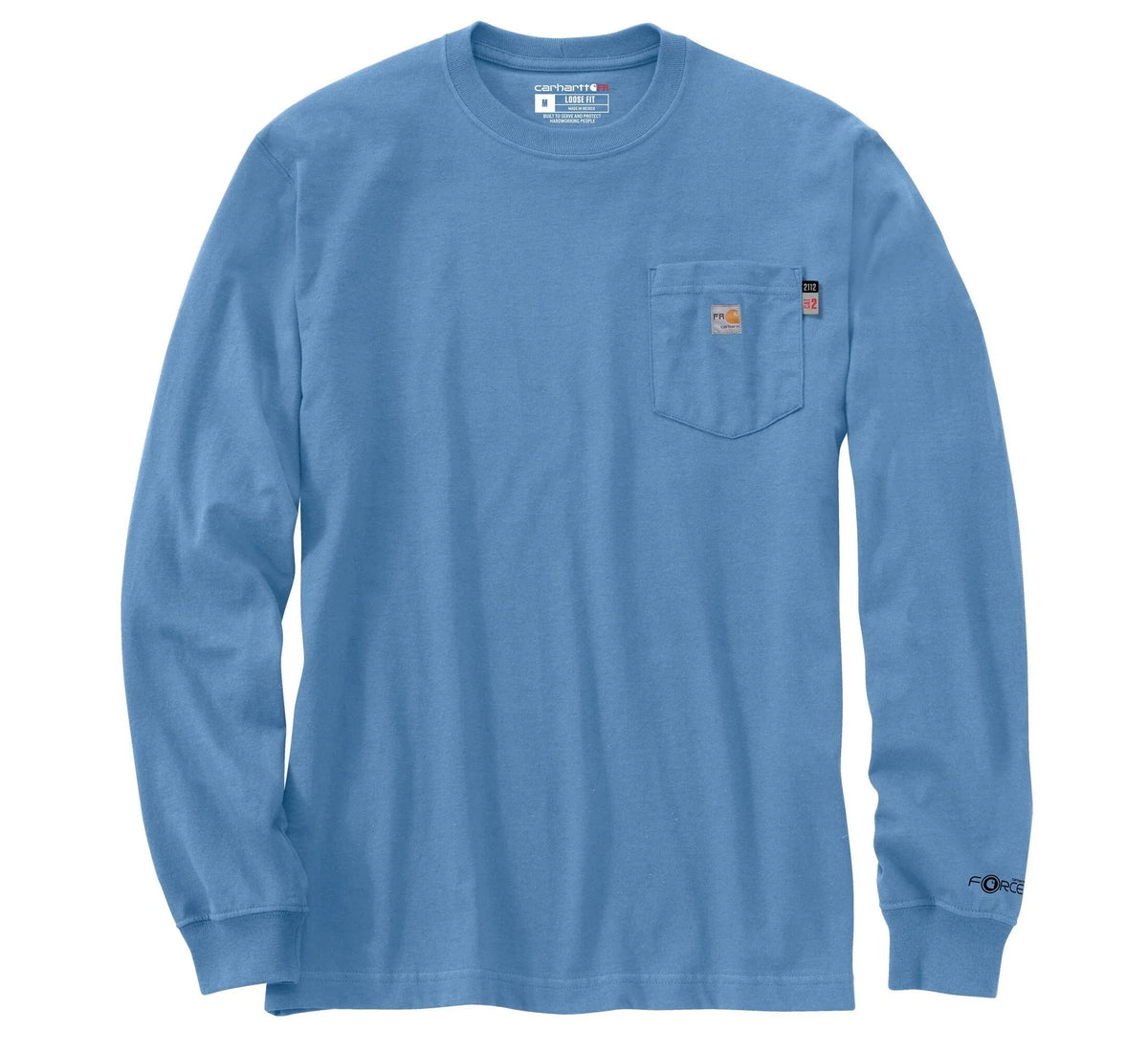 Men's Flame-Resistant Long Sleeve Graphic T-Shirt - Blue