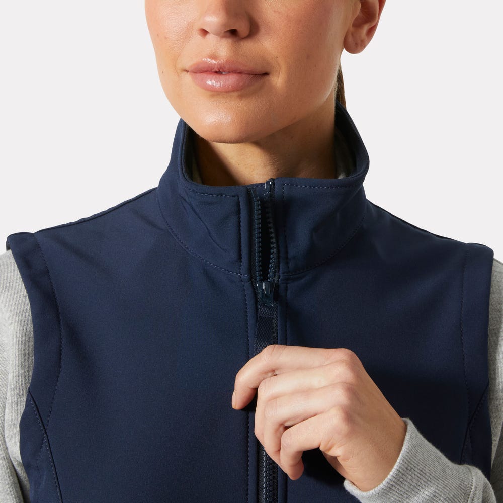 Women's Softshell Work Vest - Gray