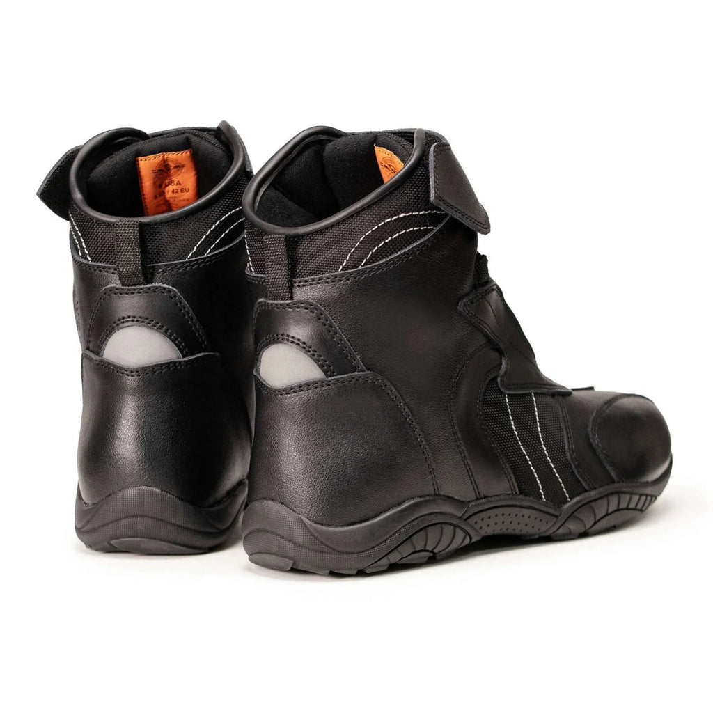 Men's Reinforced Motorcycle Boots - Black