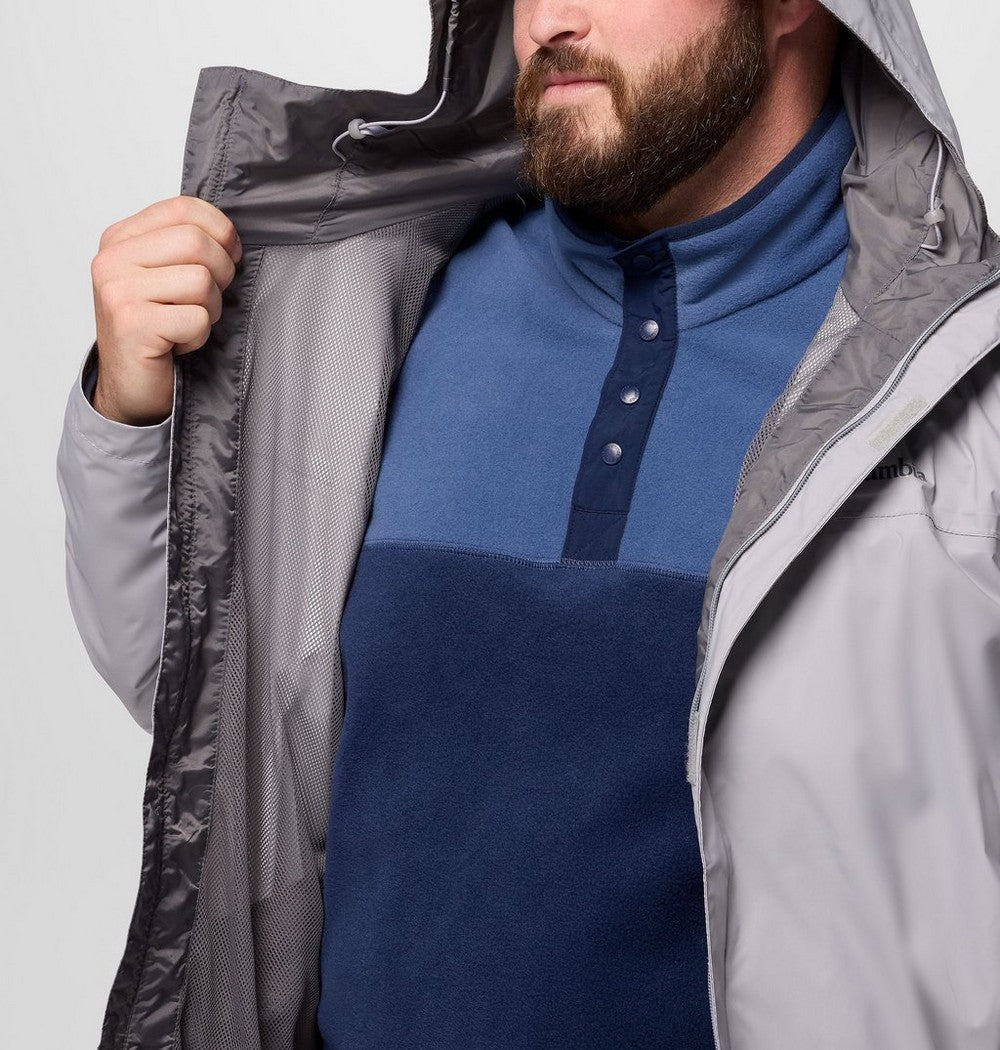 Men's Big Seam-Sealed Rain Jacket - Blue