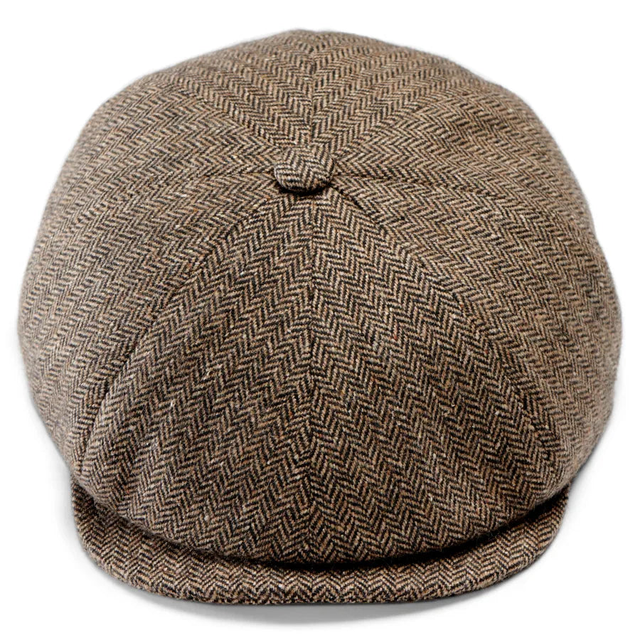 Malco Herringbone Moda Newsboy Cap