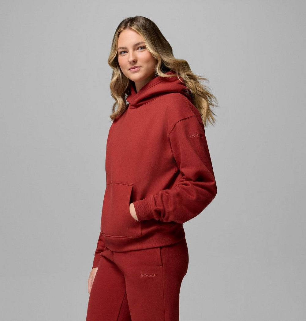 Women's Midweight Cotton Blend Hoodie - Brown