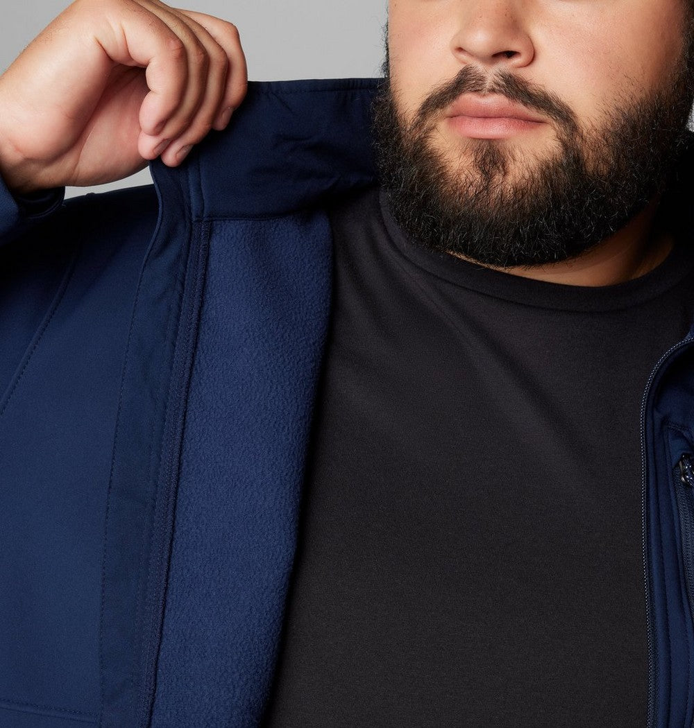 Men's Big Softshell Jacket - Grey