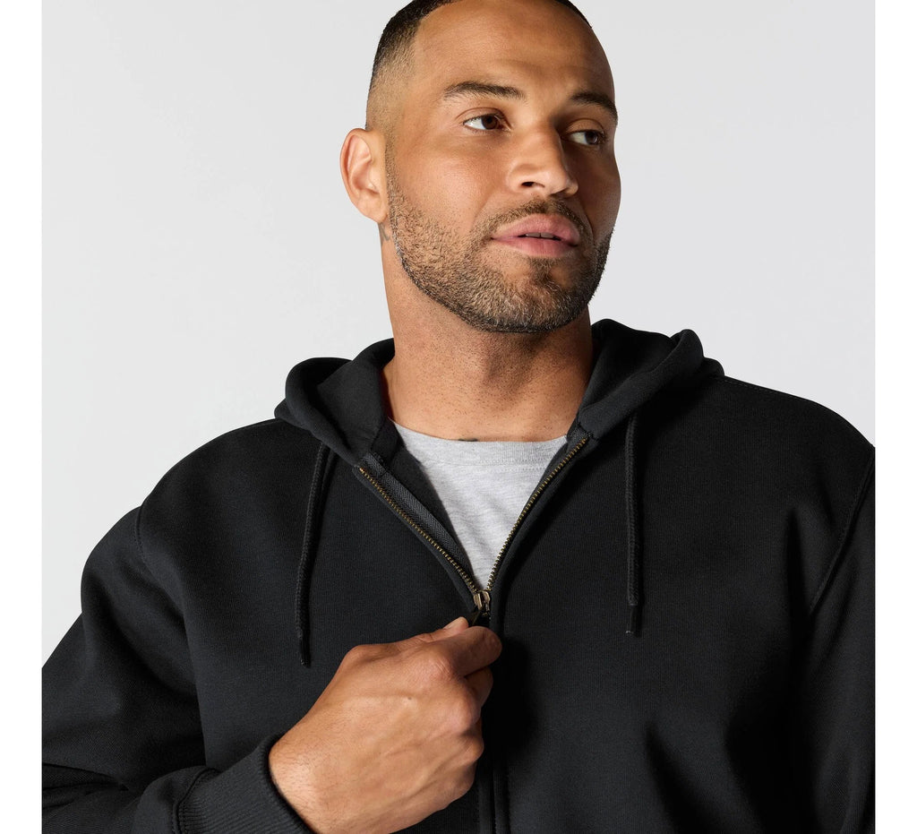 Men's Water-Repellent Full-Zip Hoodie - Black