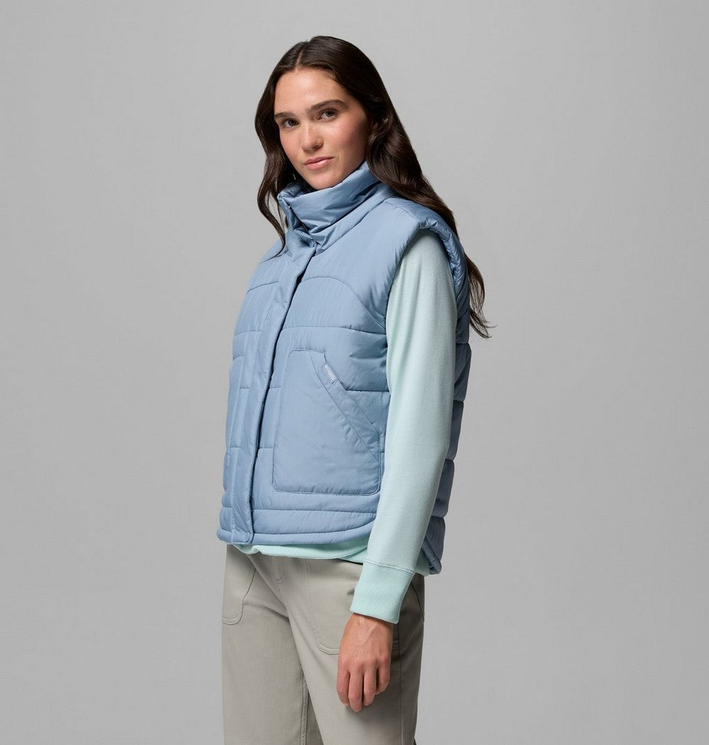 Women's Water-Resistant Insulated Vest - Blue