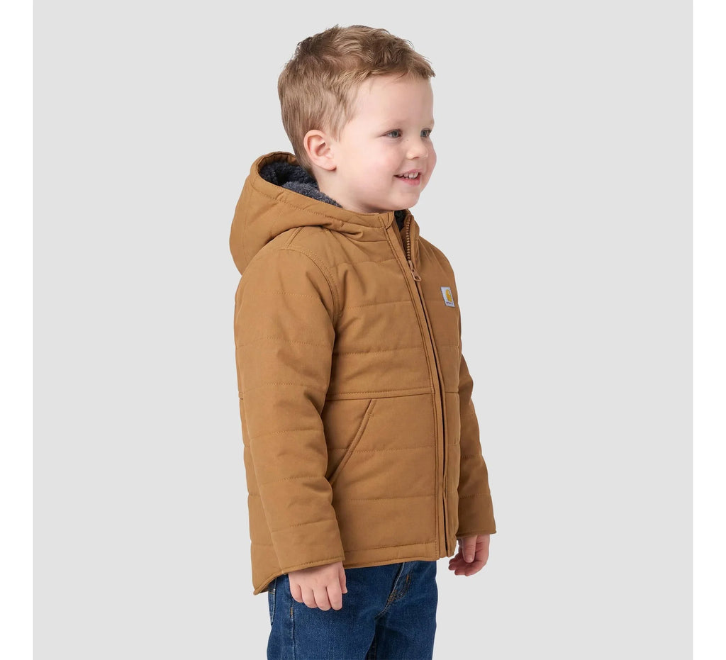 Infant Insulated Hooded Jacket - Rose