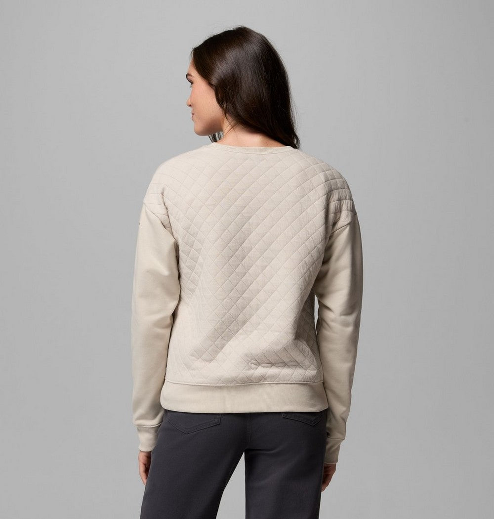 Women's Quilted Crewneck Sweatshirt - Gray