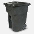 96 Gal. Trash Can With Quiet Wheels And Lid - ANA96-00BKS