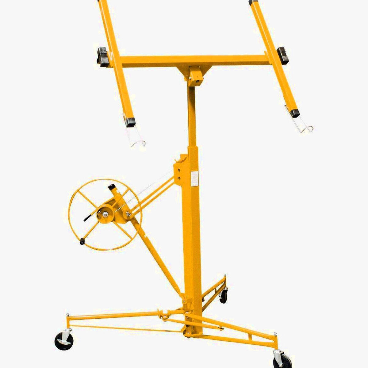 Stark USA Drywall Lift 11' Yellow Rolling Sheetrock Panel Hoist Jack - 65044