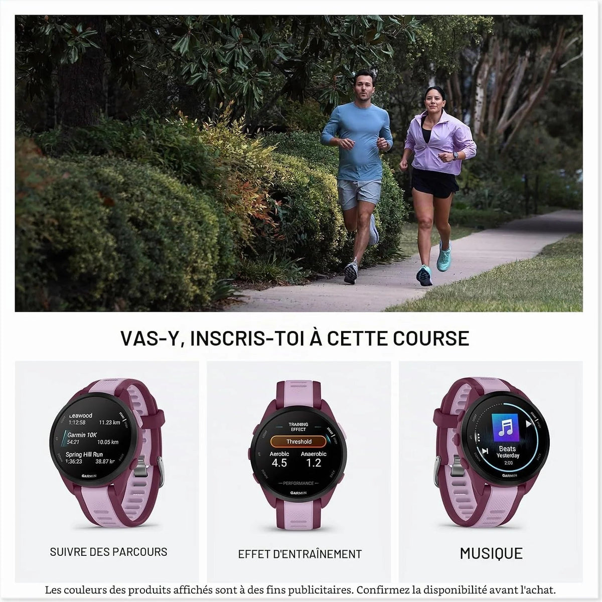Garmin GPS Running Smartwatch, 43 mm, Music - Forerunner 165 Music