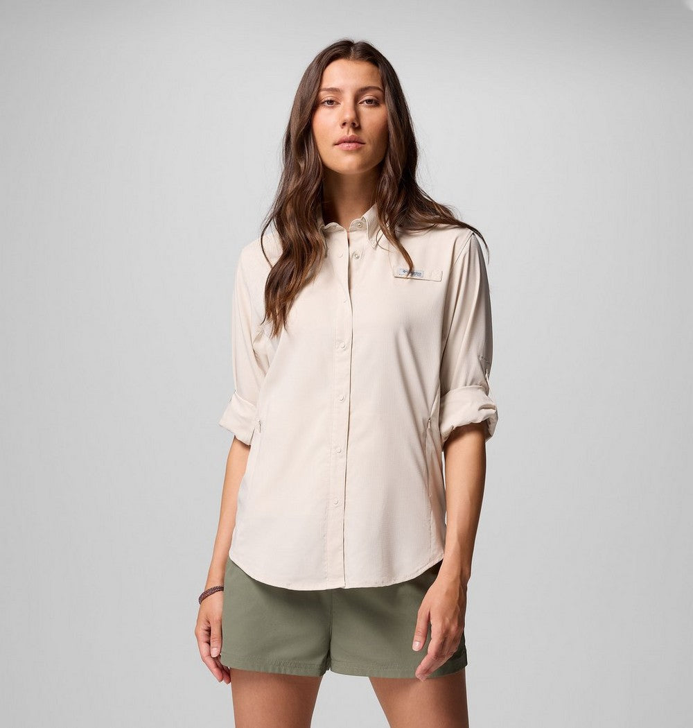 Women's Long Sleeve Fishing Shirt - Stone