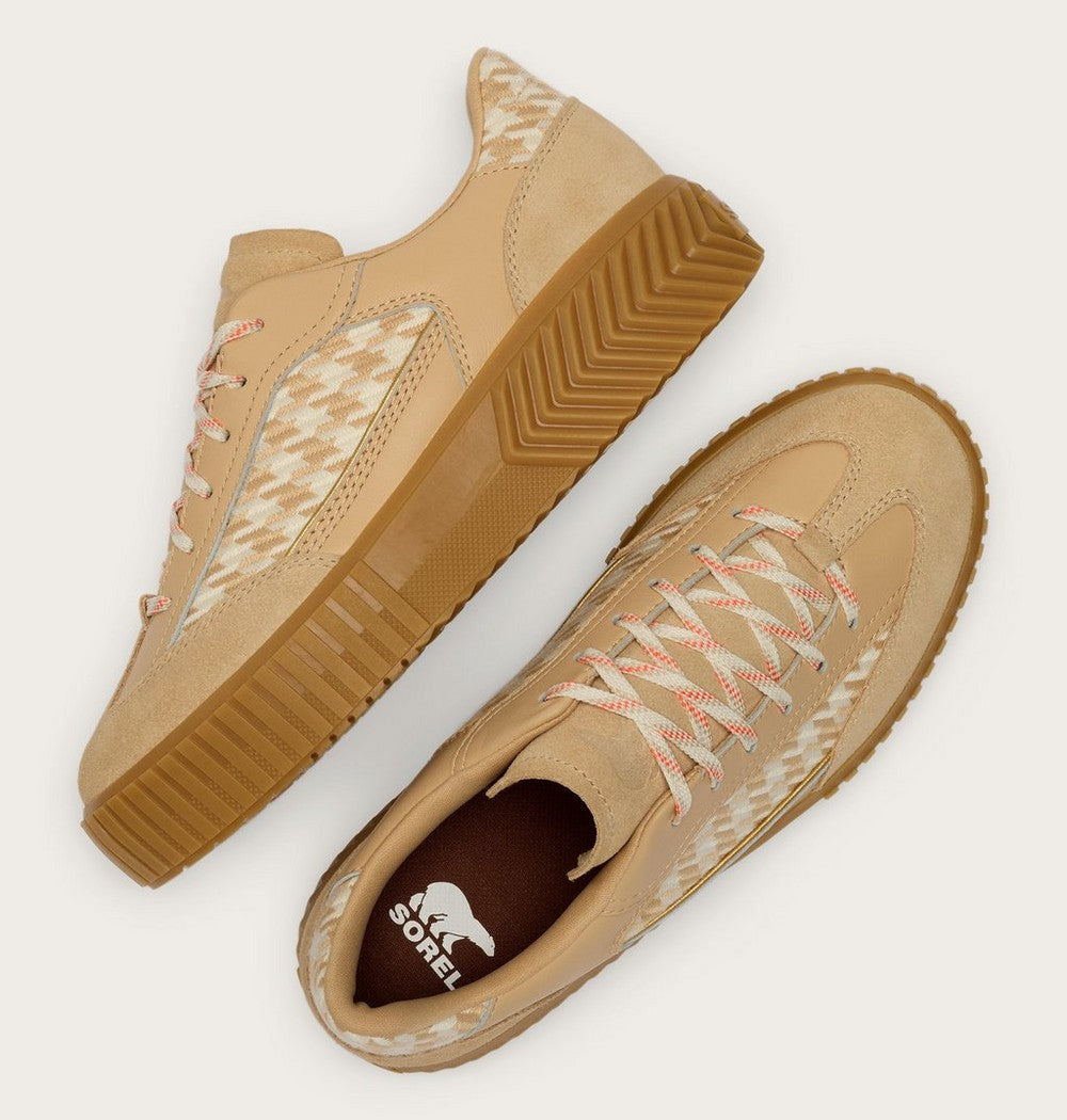 Women's T-Toe Leather Sneaker - Green