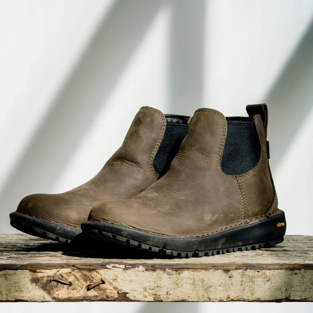 Women's Waterproof Nubuck Chelsea Boots - Brown