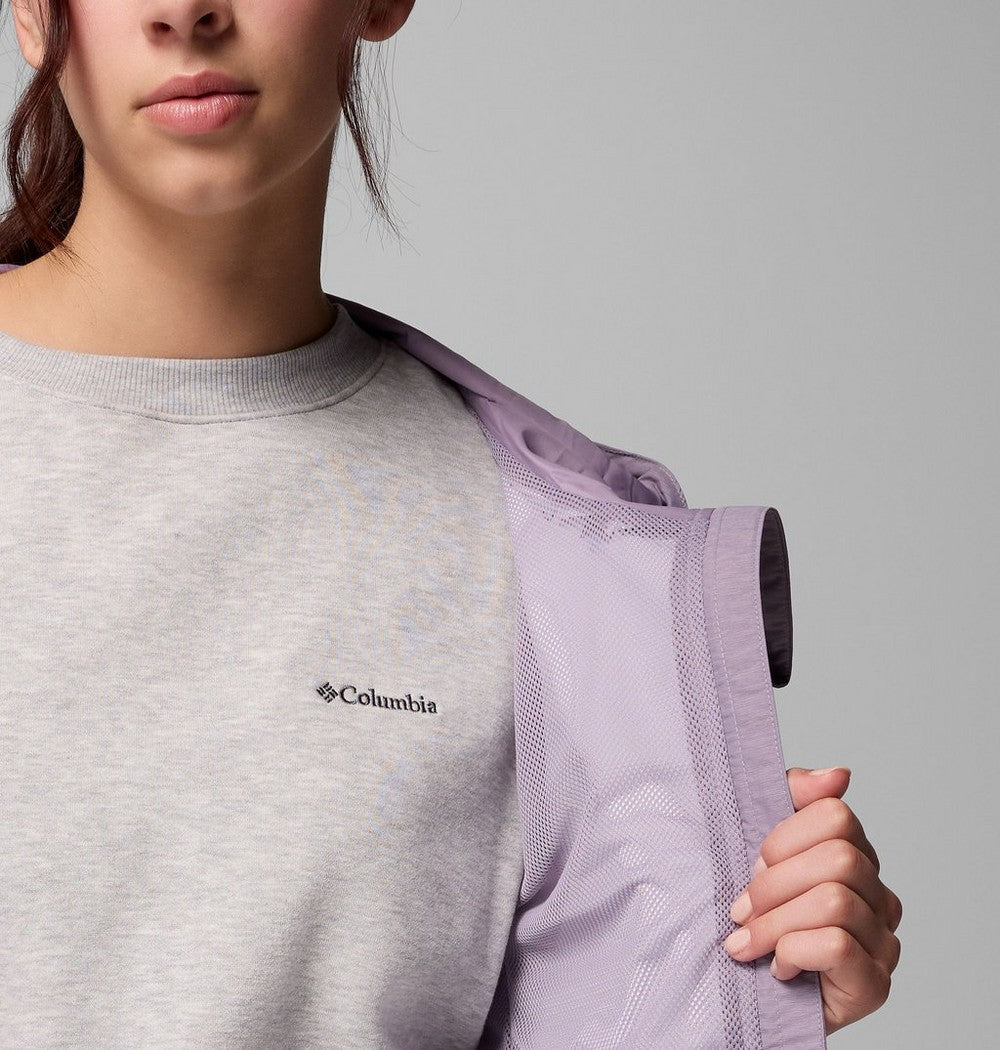 Women's Lightweight Hooded Rain Jacket - Fuchsia