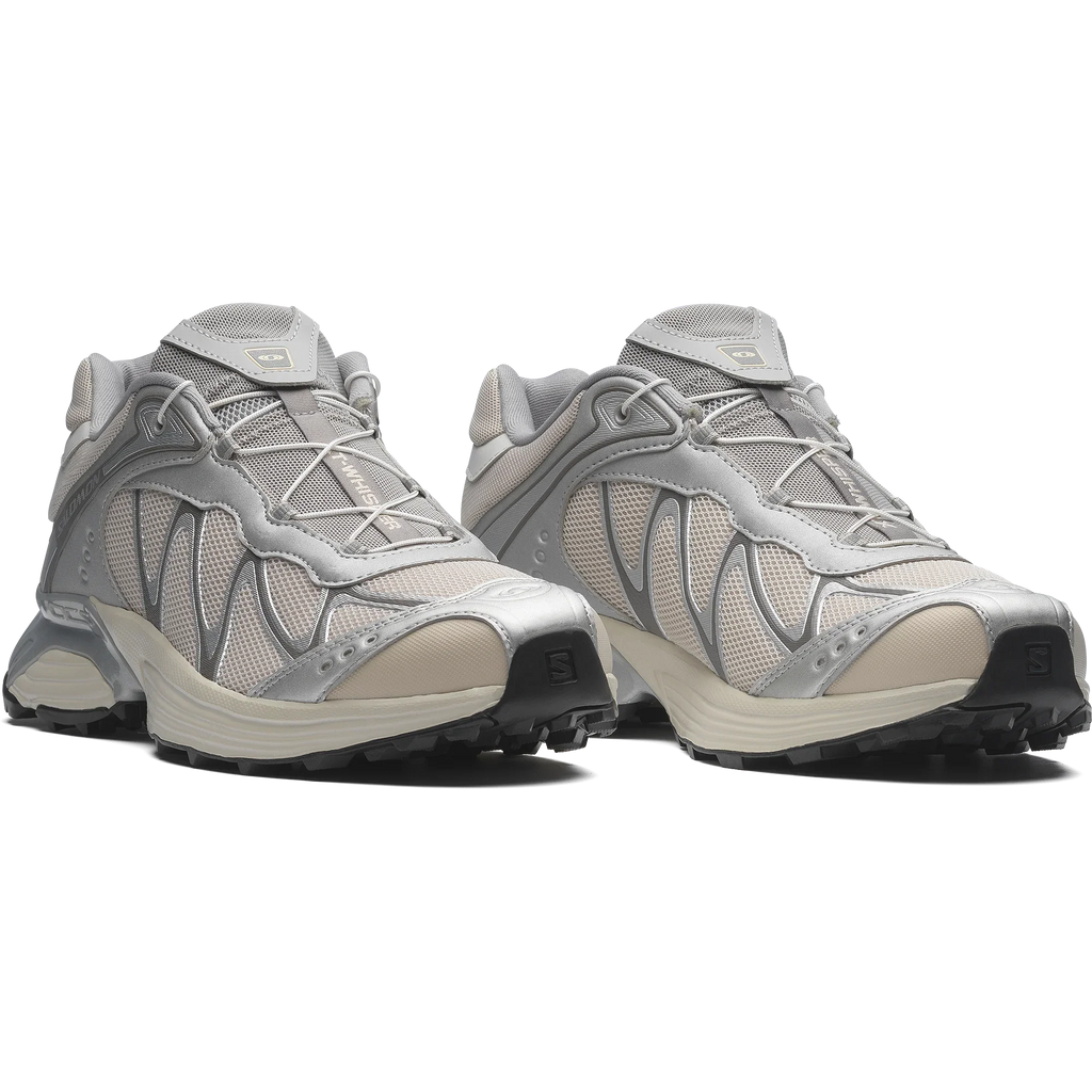Layered Mesh Trail Sneaker - Silver