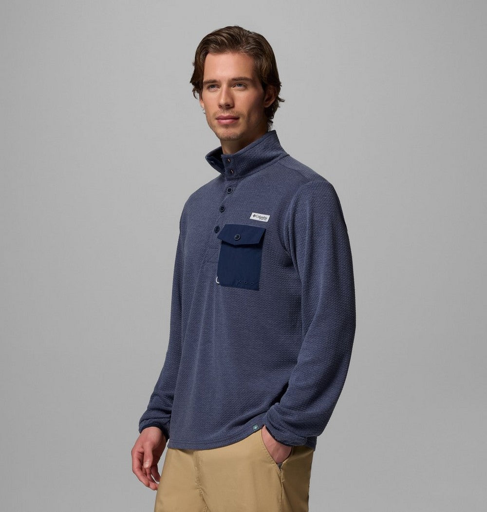 Men's Recycled Blend Fishing Pullover - Grey