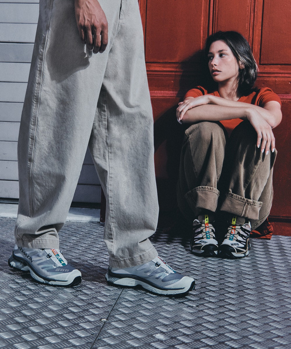 Cushioned Retro Sneakers - Black