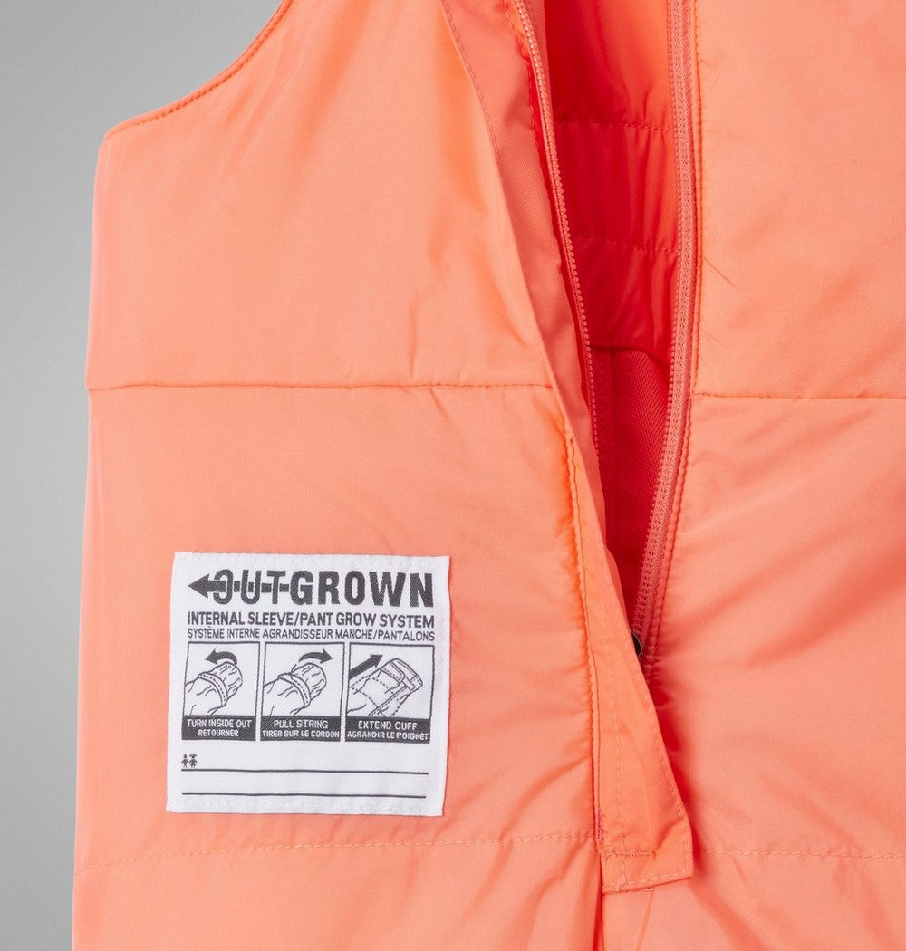 Toddler Waterproof Insulated Snow Bib - Red