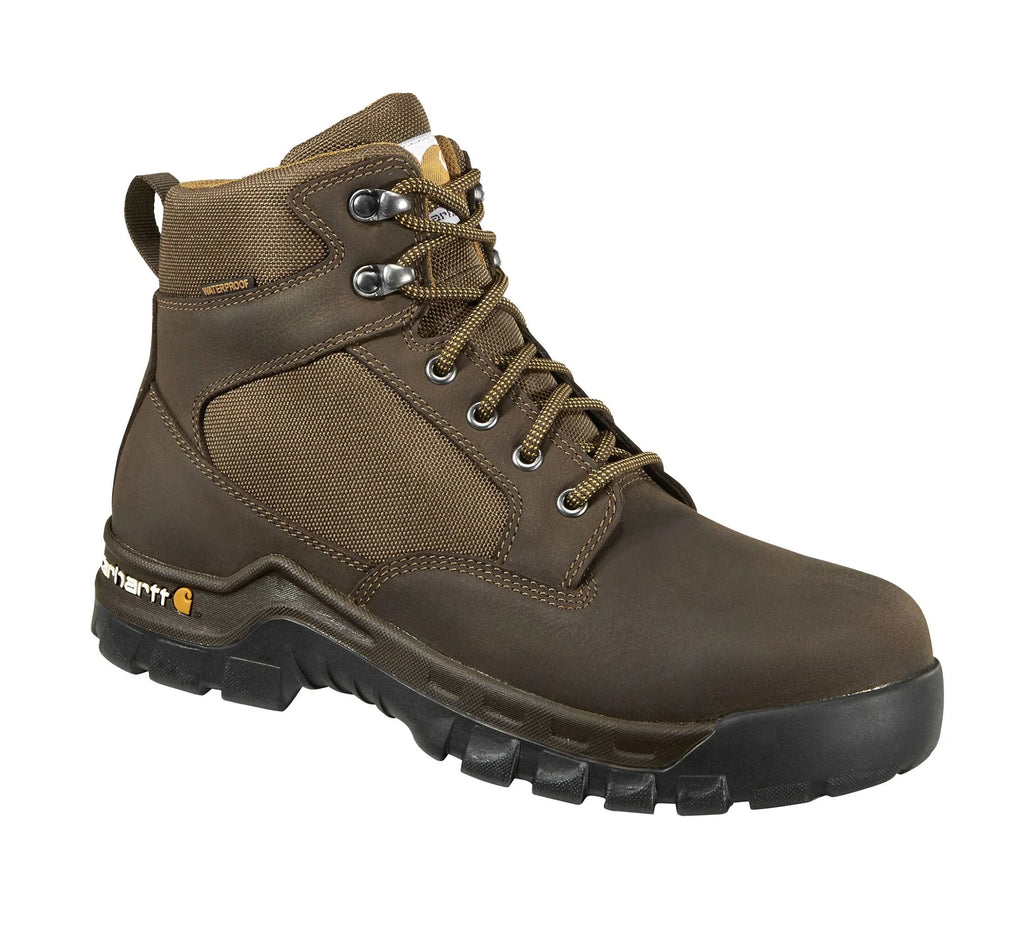 6-Inch Waterproof Soft Toe Work Boot - Dark Brown