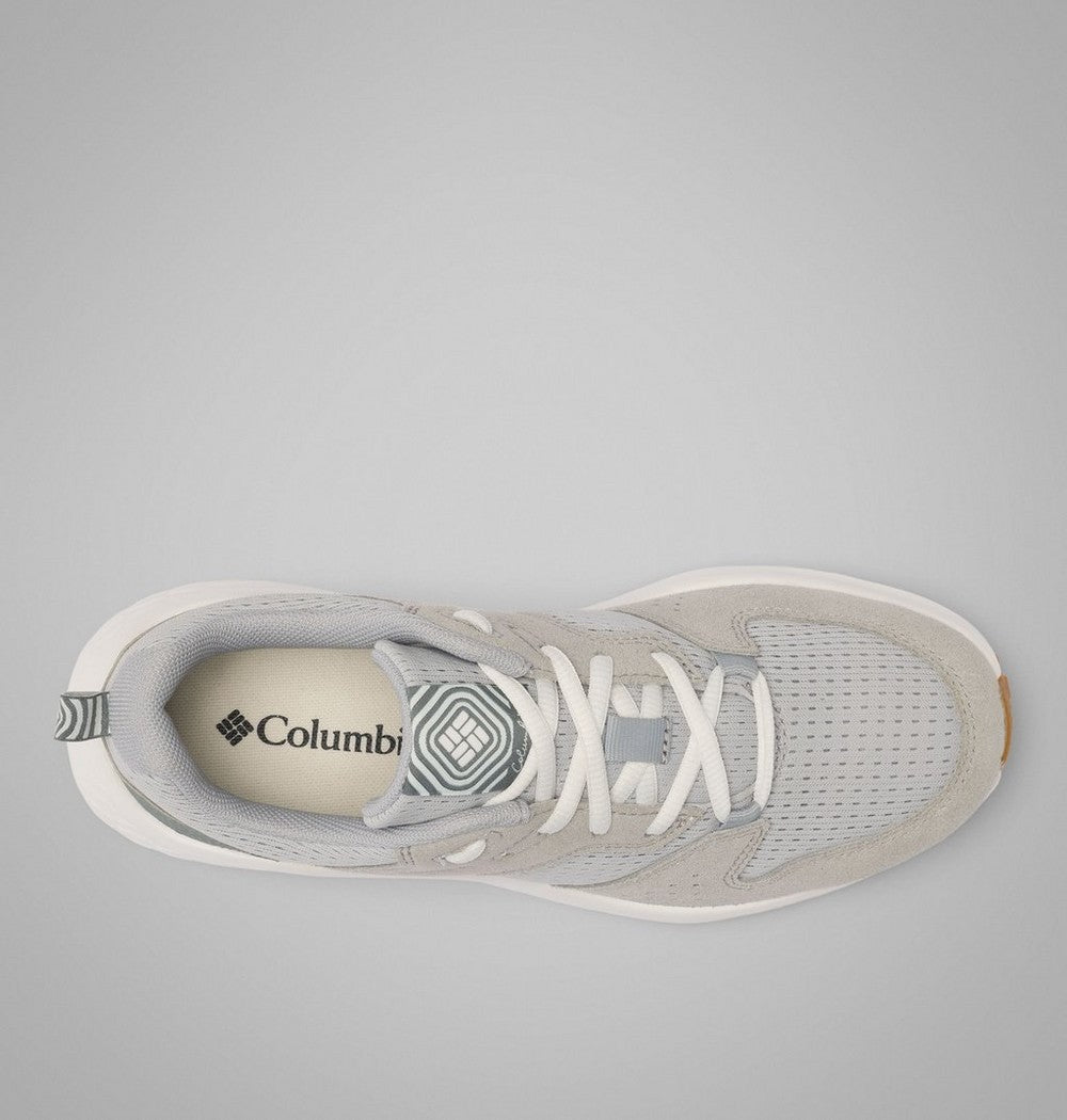 Women's Mesh And Suede Walking Shoe - Beige