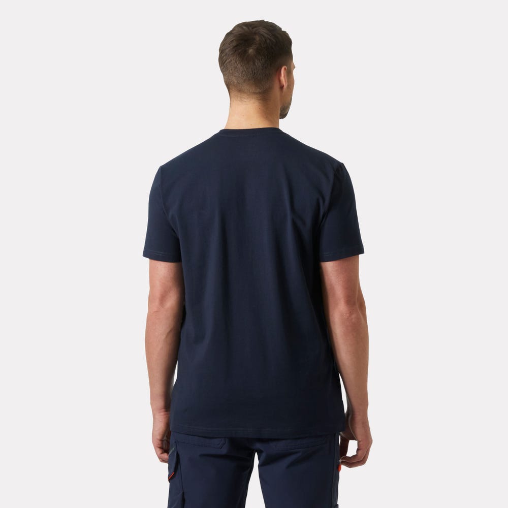 Cotton Stretch Work T-Shirt - Gray