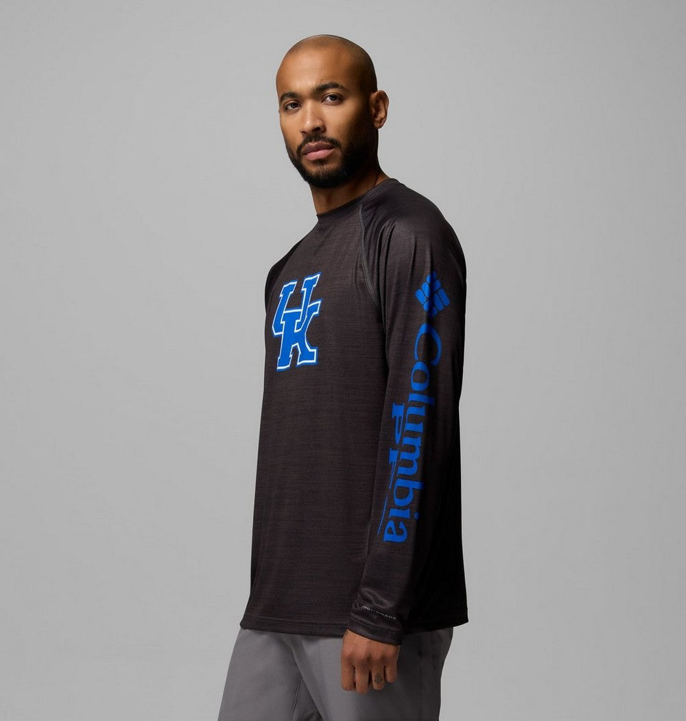 Men's Heather Long-Sleeve Team Logo Shirt - Gray