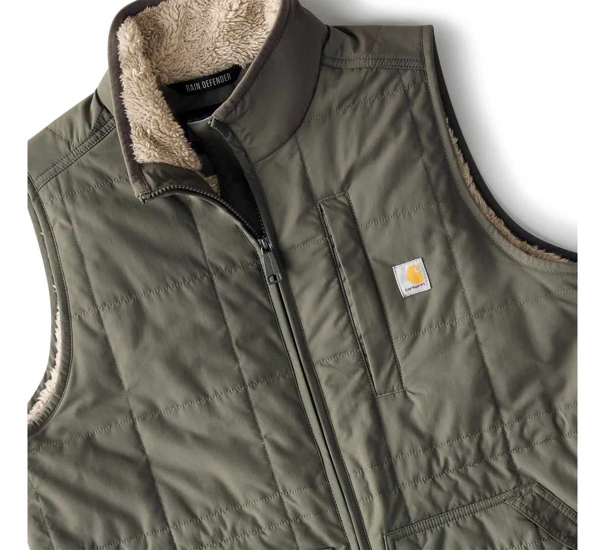 Women's Insulated Mock Neck Vest - Olive