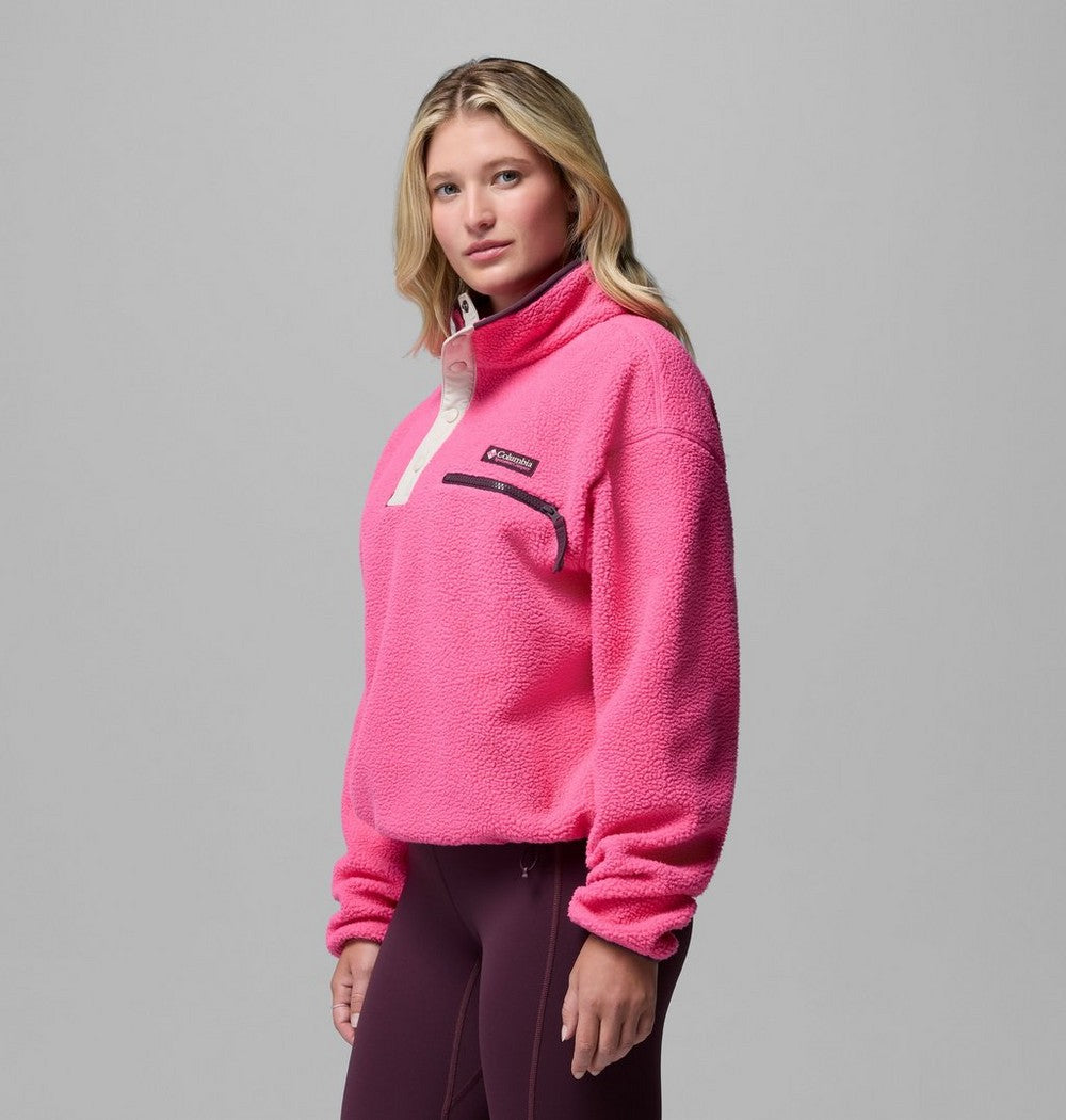 Women's Cropped Half-Snap Fleece Pullover