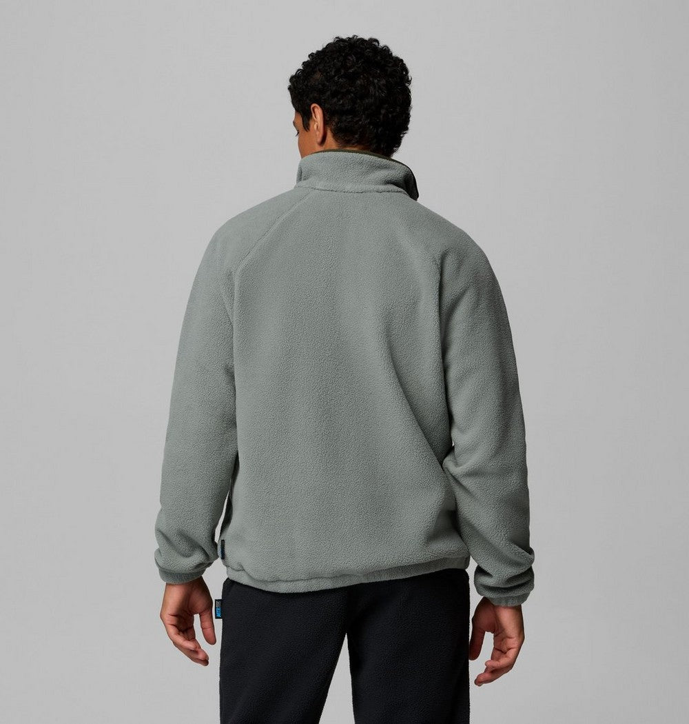Men's Fleece Half-Zip Pullover - Dark Grey