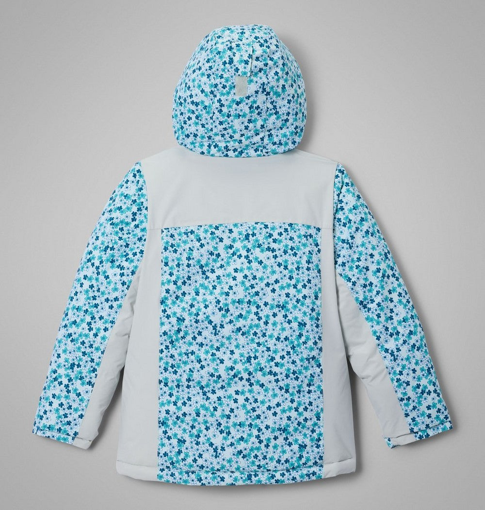 Girls' Insulated Printed Winter Jacket - Blue