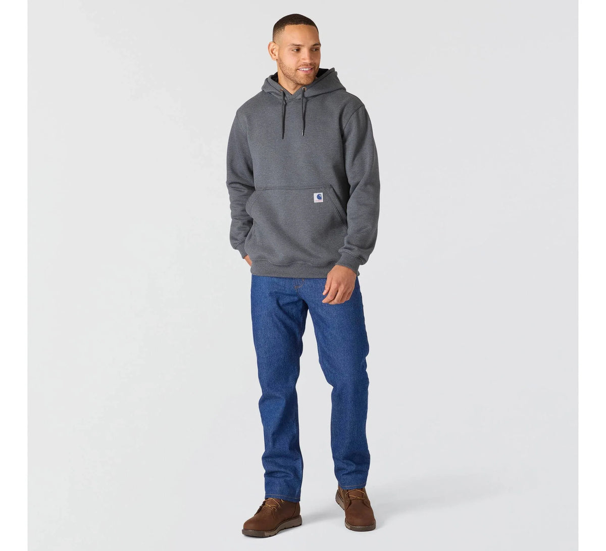 Men's Heavyweight Fleece Pullover Hoodie - Gray