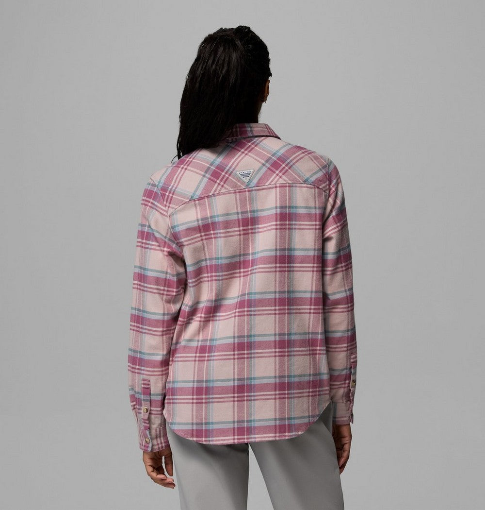 Women's Stretch Fishing Flannel Shirt - Plaid