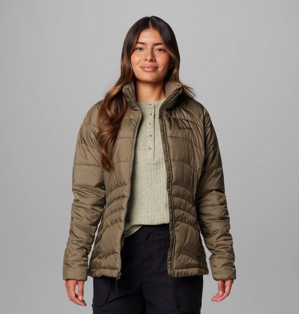 Women's Water-Resistant Insulated Jacket - Brown