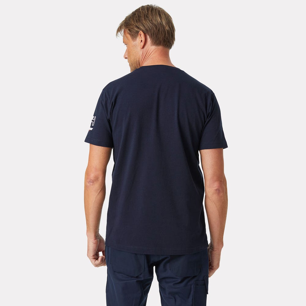 Cotton Stretch Work T-Shirt - Gray