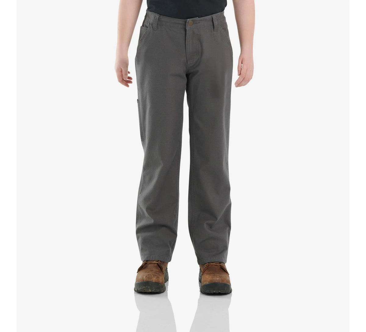 Boys' Stretch Canvas Boot-Cut Utility Pants - Gray