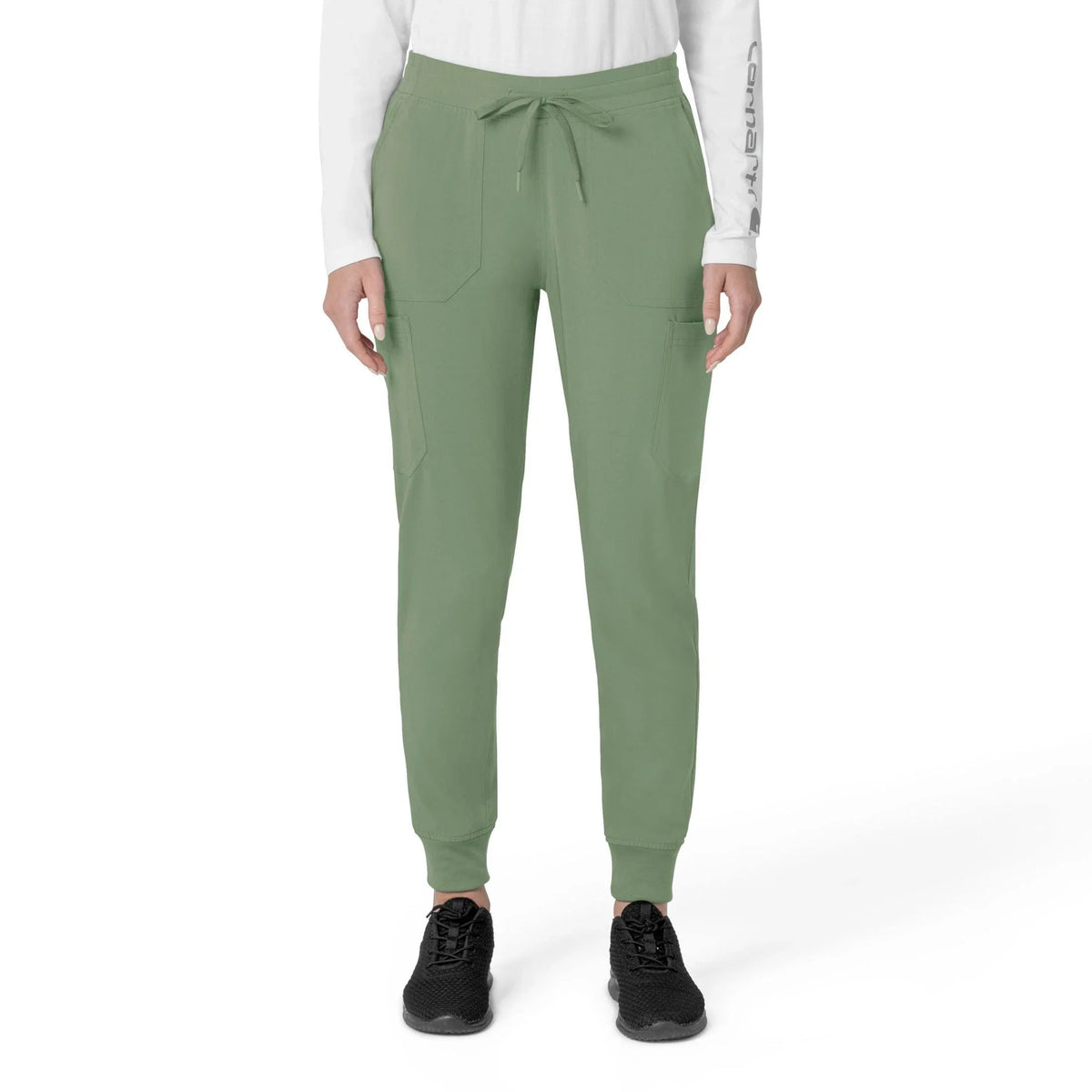 Women's Stretch Cargo Jogger Scrub Pants - Pink