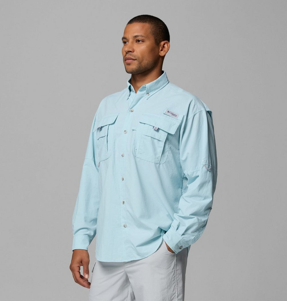 Men's Tall Long-Sleeve Vented Fishing Shirt - Gray