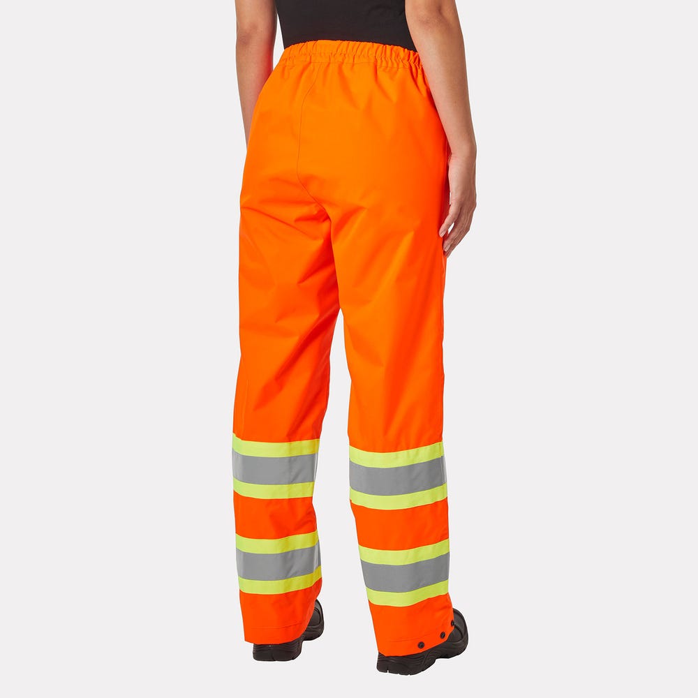 Women's High-Visibility Waterproof Shell Pants - Orange
