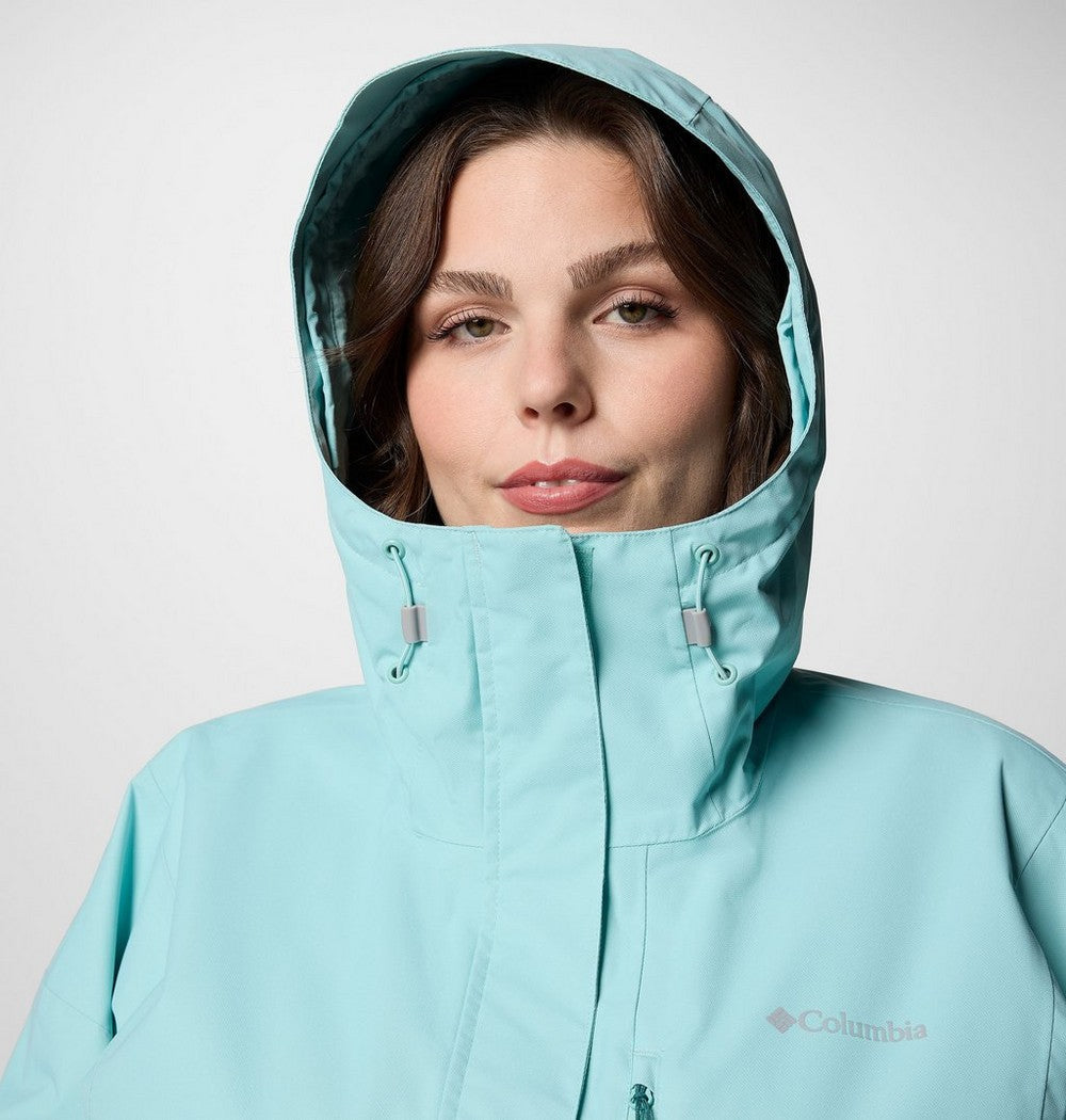 Women's Plus Size Waterproof Rain Jacket - Navy