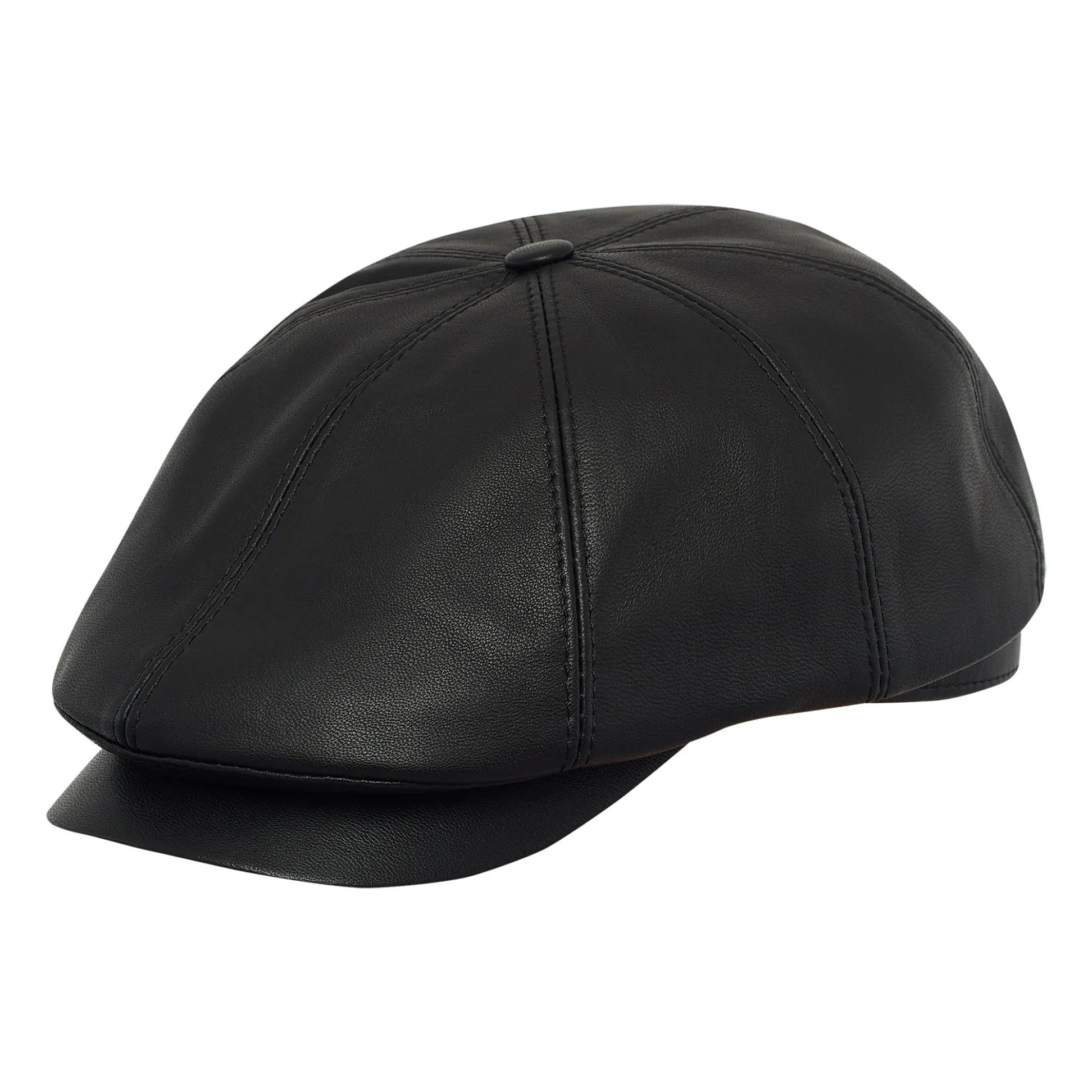 Birmingham Tony Leather 8 Panels Flat Ivy Cap