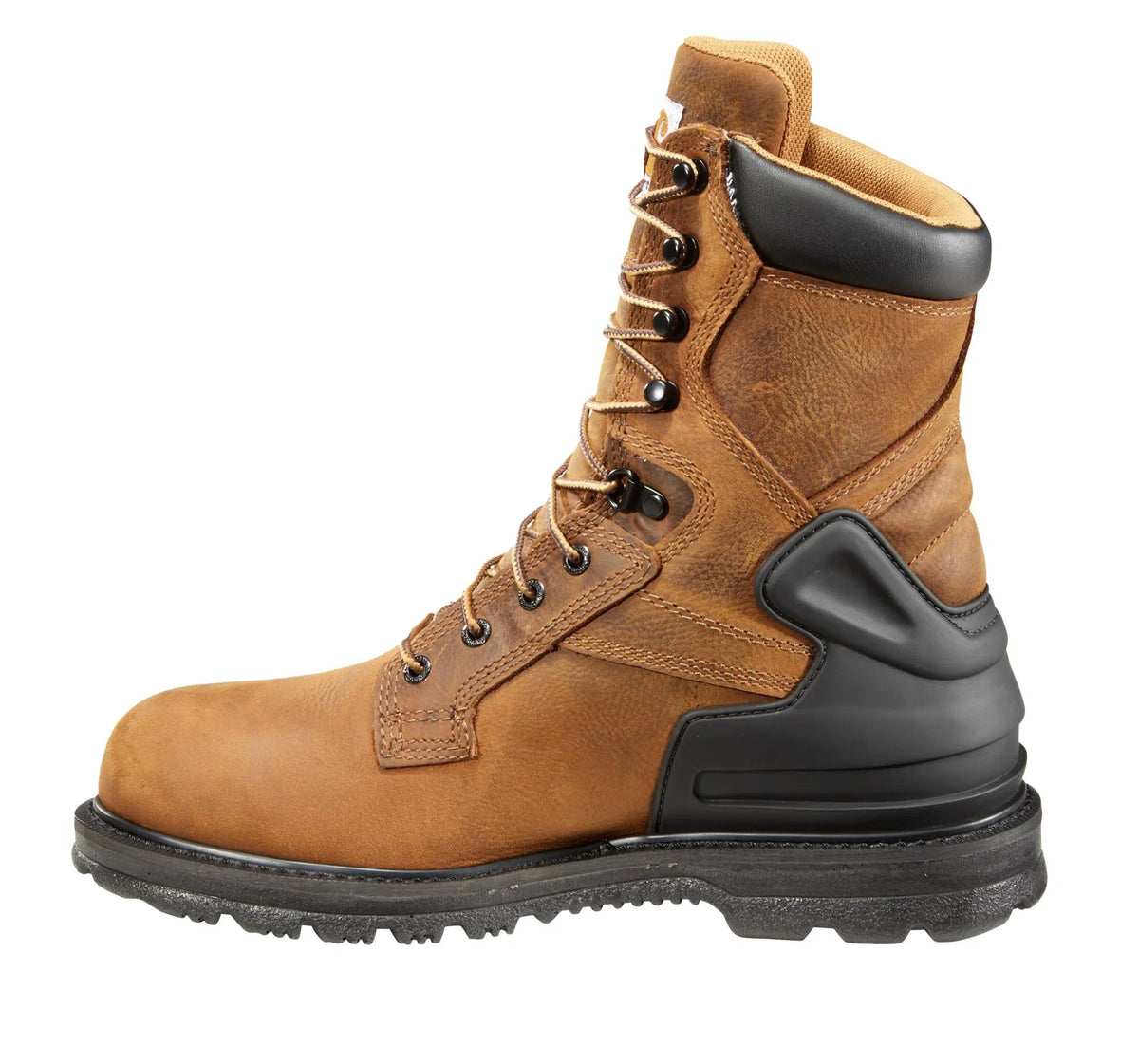 Waterproof 8-Inch Steel Toe Work Boot - Brown