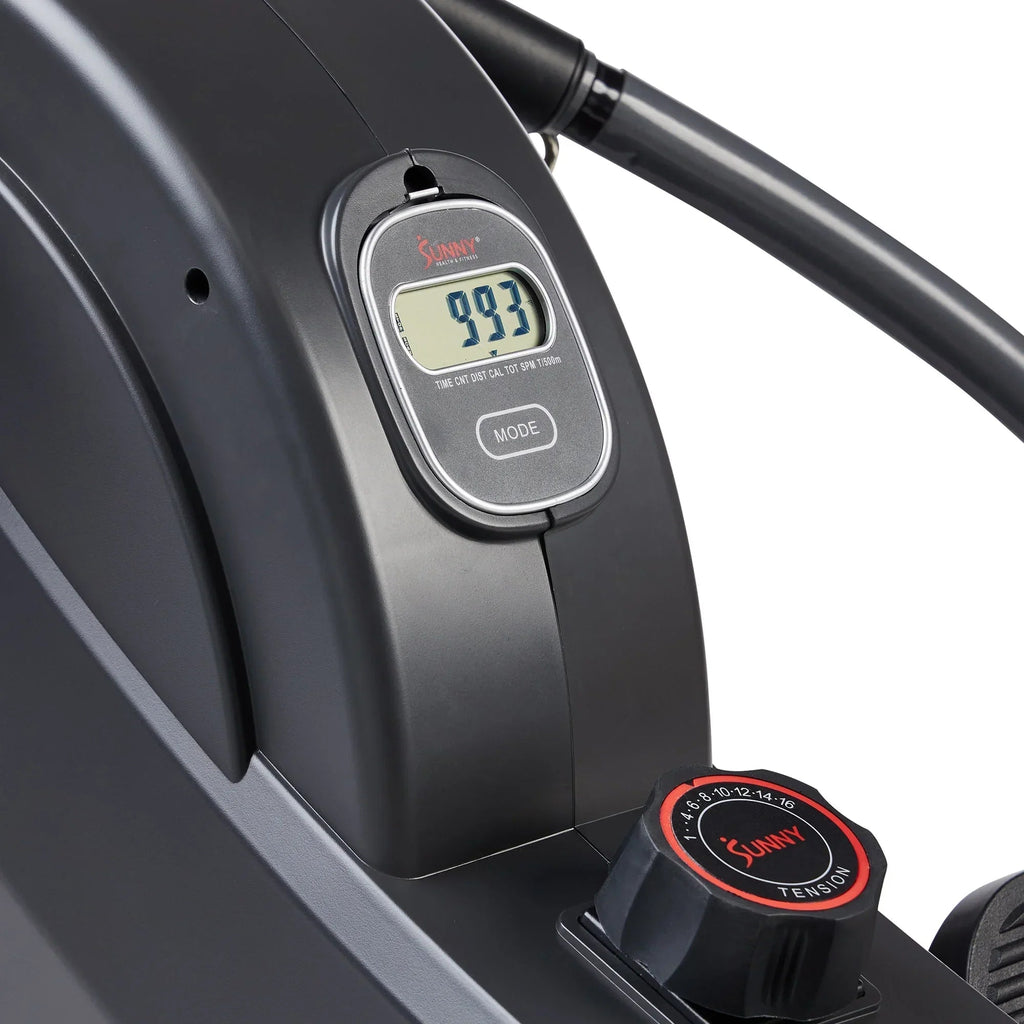 Sunny Health & Fitness MotionMax SMART Magnetic Rowing Machine, 16-Level Resistance, 51 in Rail - SF-RW522067