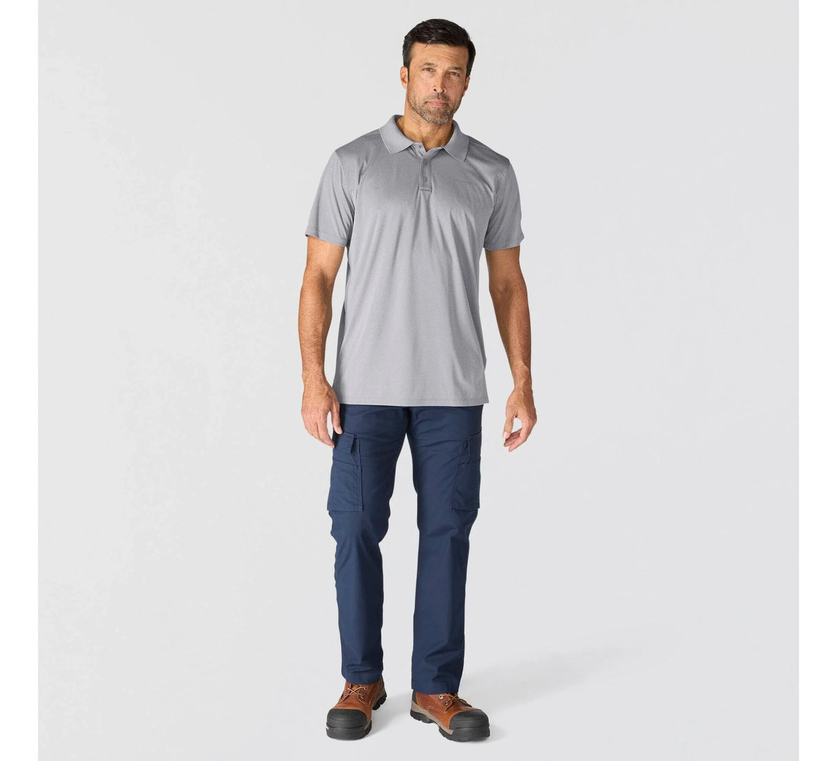 Men's Relaxed UPF 50+ Short Sleeve Polo - Blue