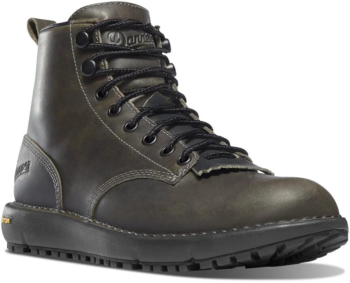 Women's 6-Inch Waterproof Leather Boot - Charcoal
