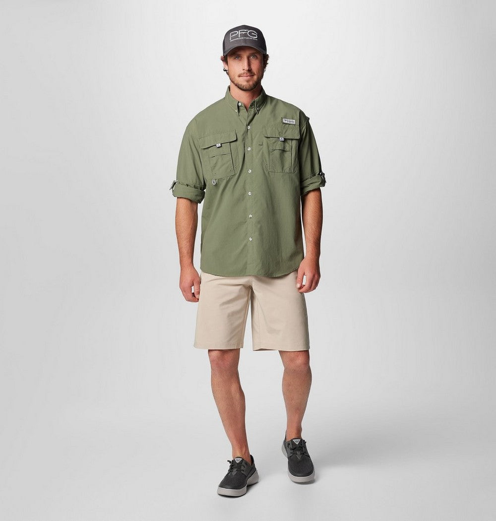 Men's Tall Long-Sleeve Vented Fishing Shirt - Gray
