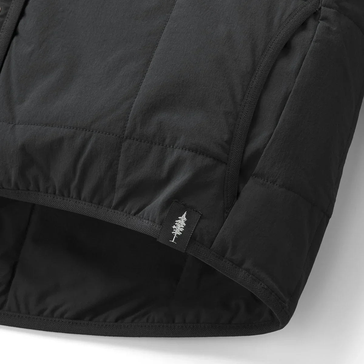 Insulated Snap Shirt Jacket - Black