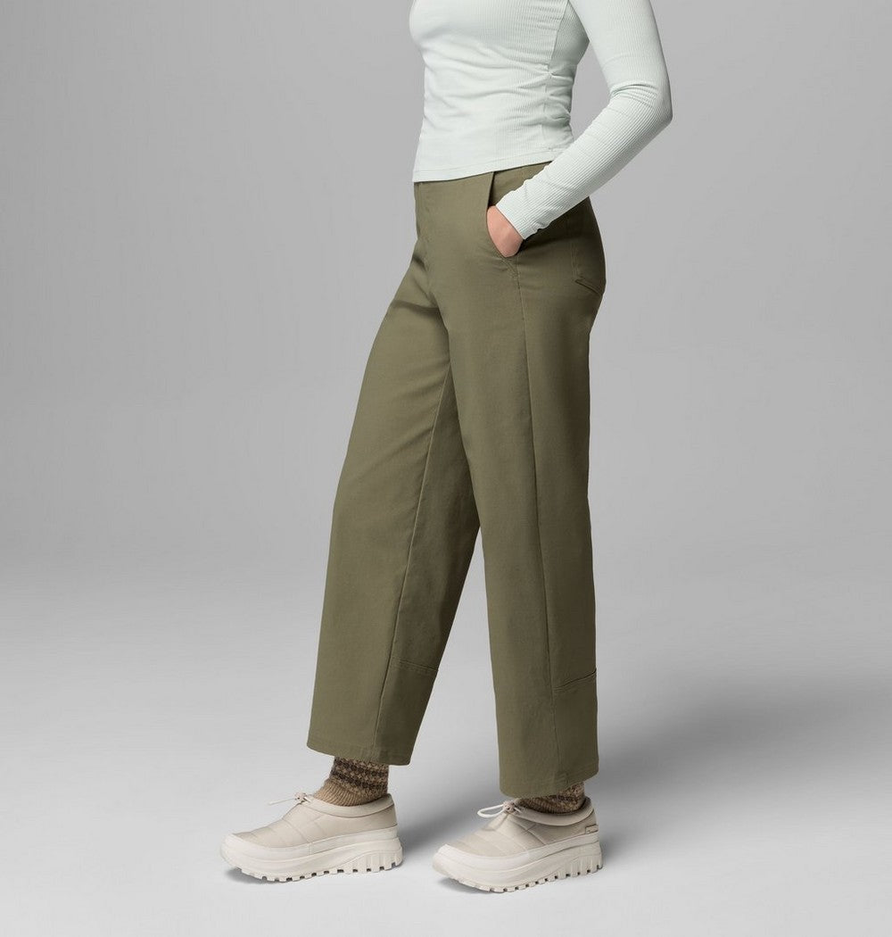 Women's Stretch Wide-Leg Pants - Green