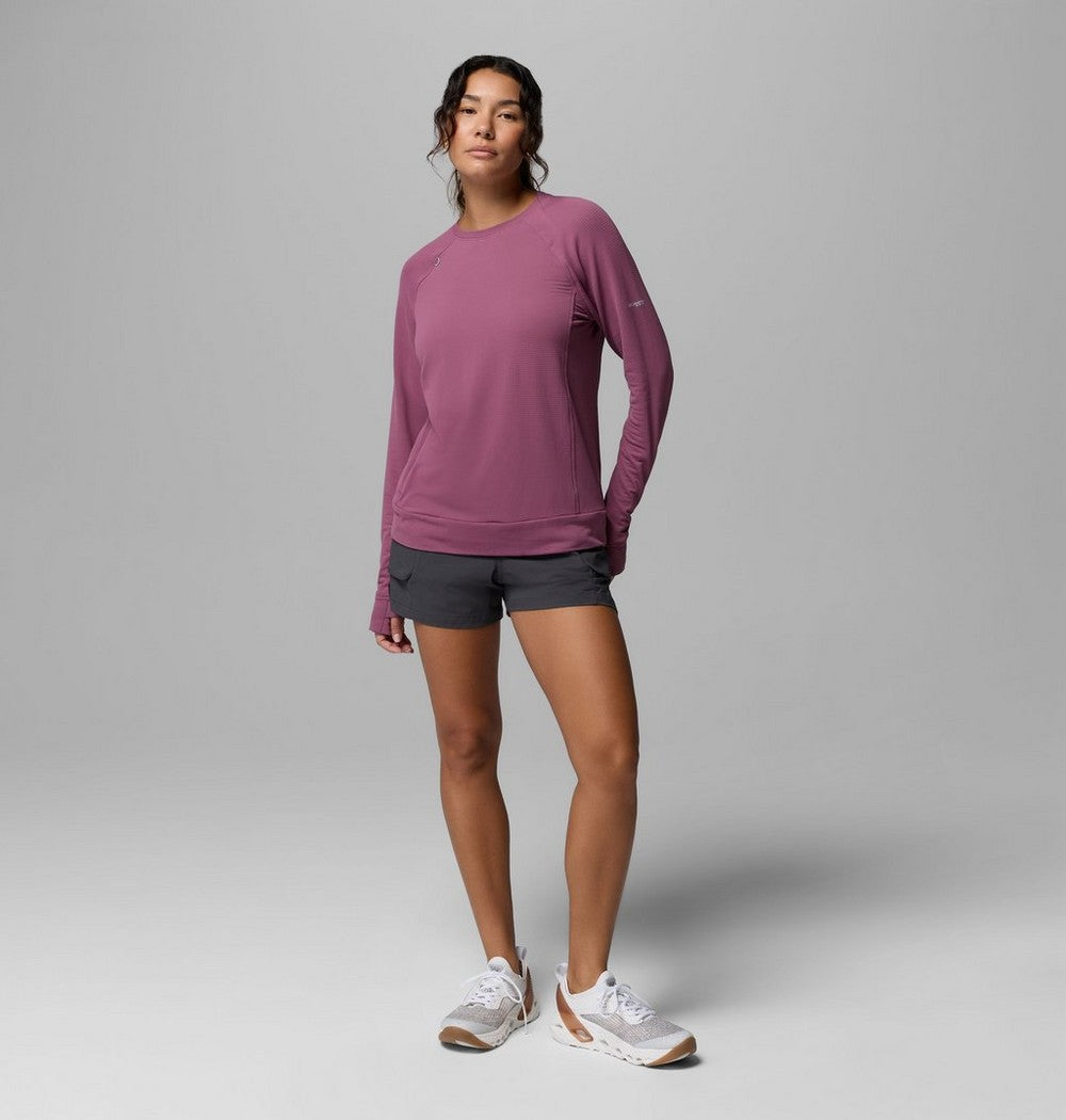 Women's UPF 50 Long Sleeve Crew - Gray