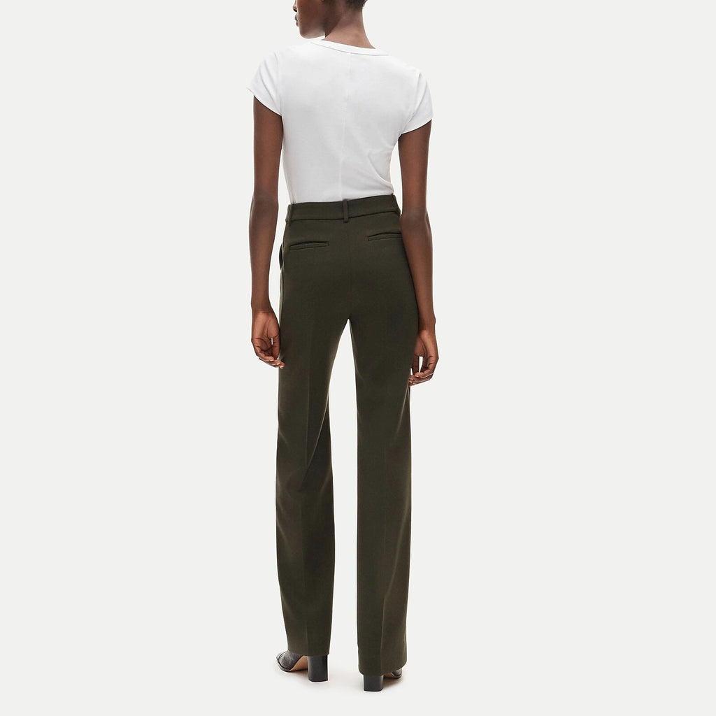 Women's High-Rise Flared Stretch Pants - Gray